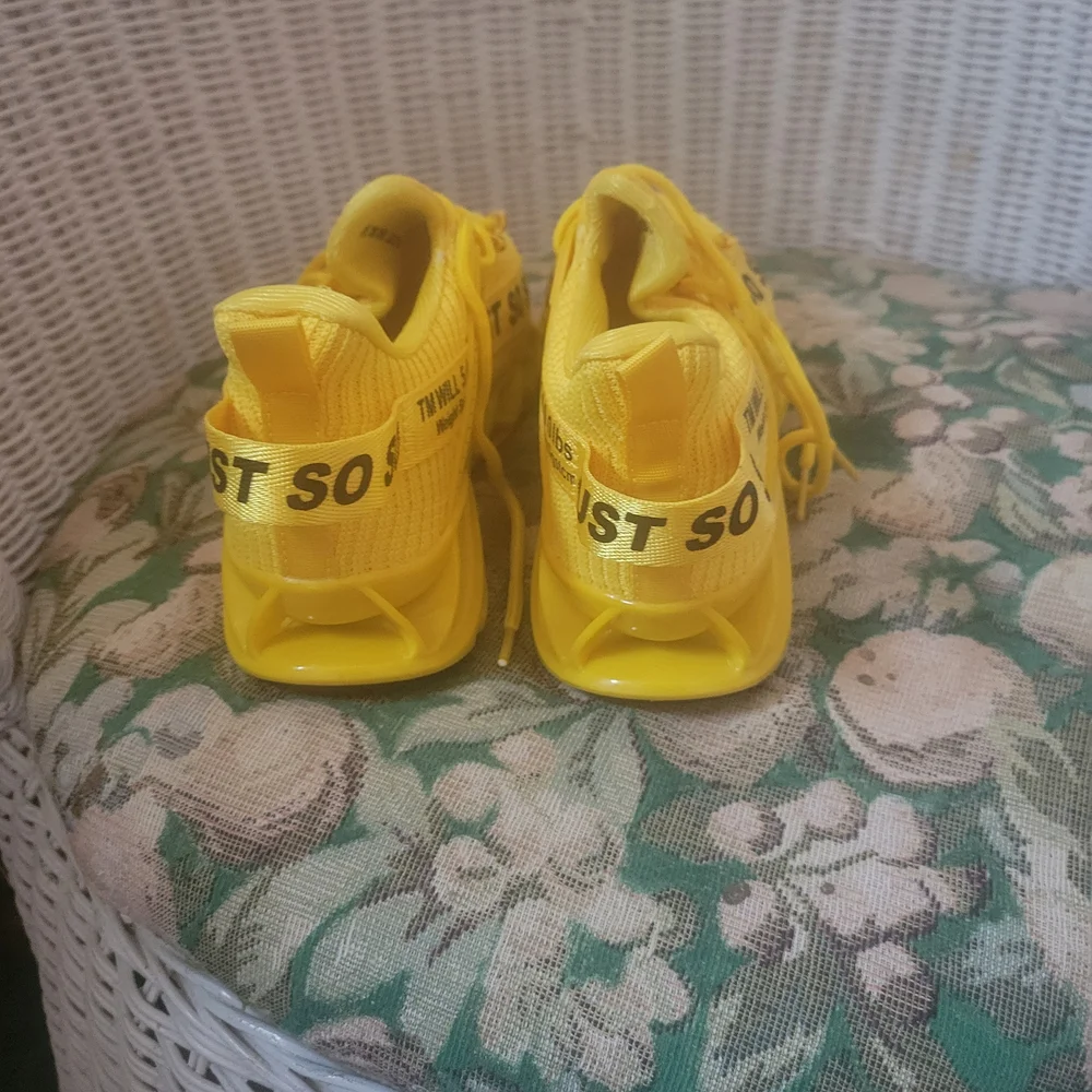 Kids Yellow Sneakers - Picture 3 of 5